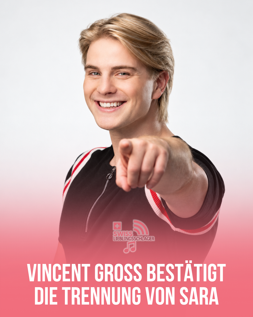 Vincent Gross im Porträt mit der Headline zur Trennung von Sara