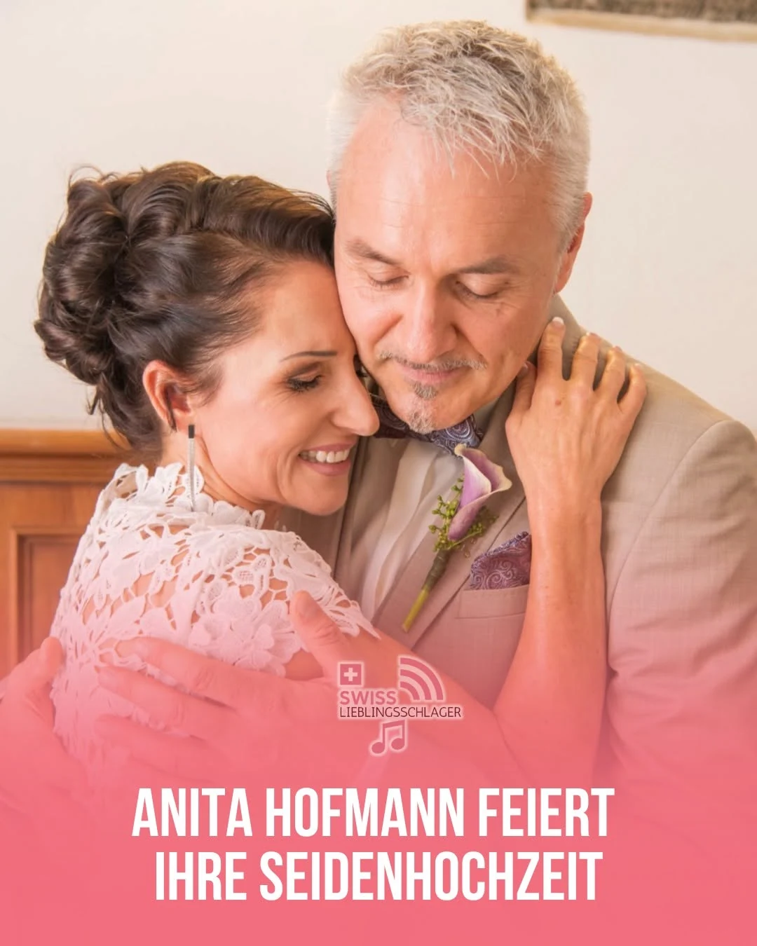 Anita Hofmann und Christian Filip an ihrem Hochzeitstag