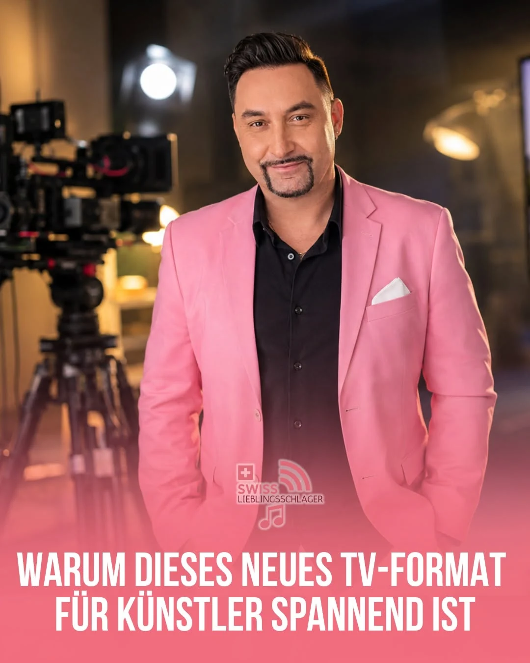 Denny Schönemann bei der Produktion von Lieblingsschlager unterwegs
