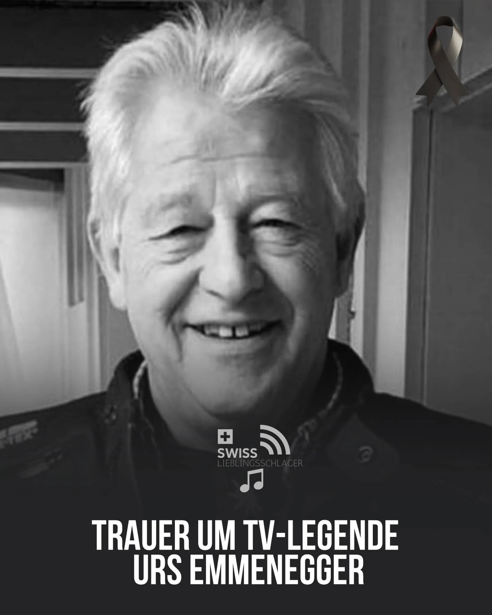Porträt des Schweizer Fernsehmoderators Urs Emmenegger